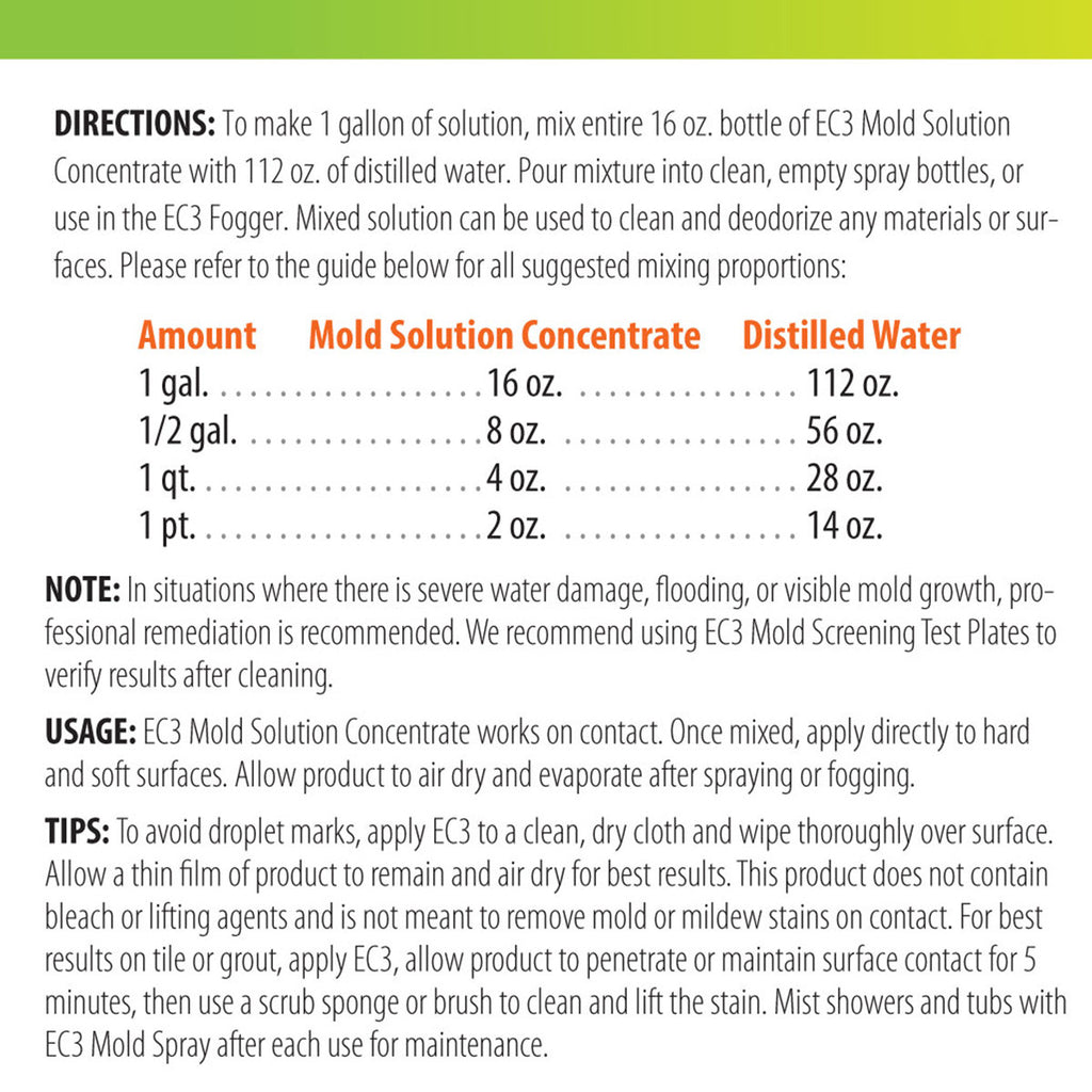 EC3 Mold Solution Concentrate