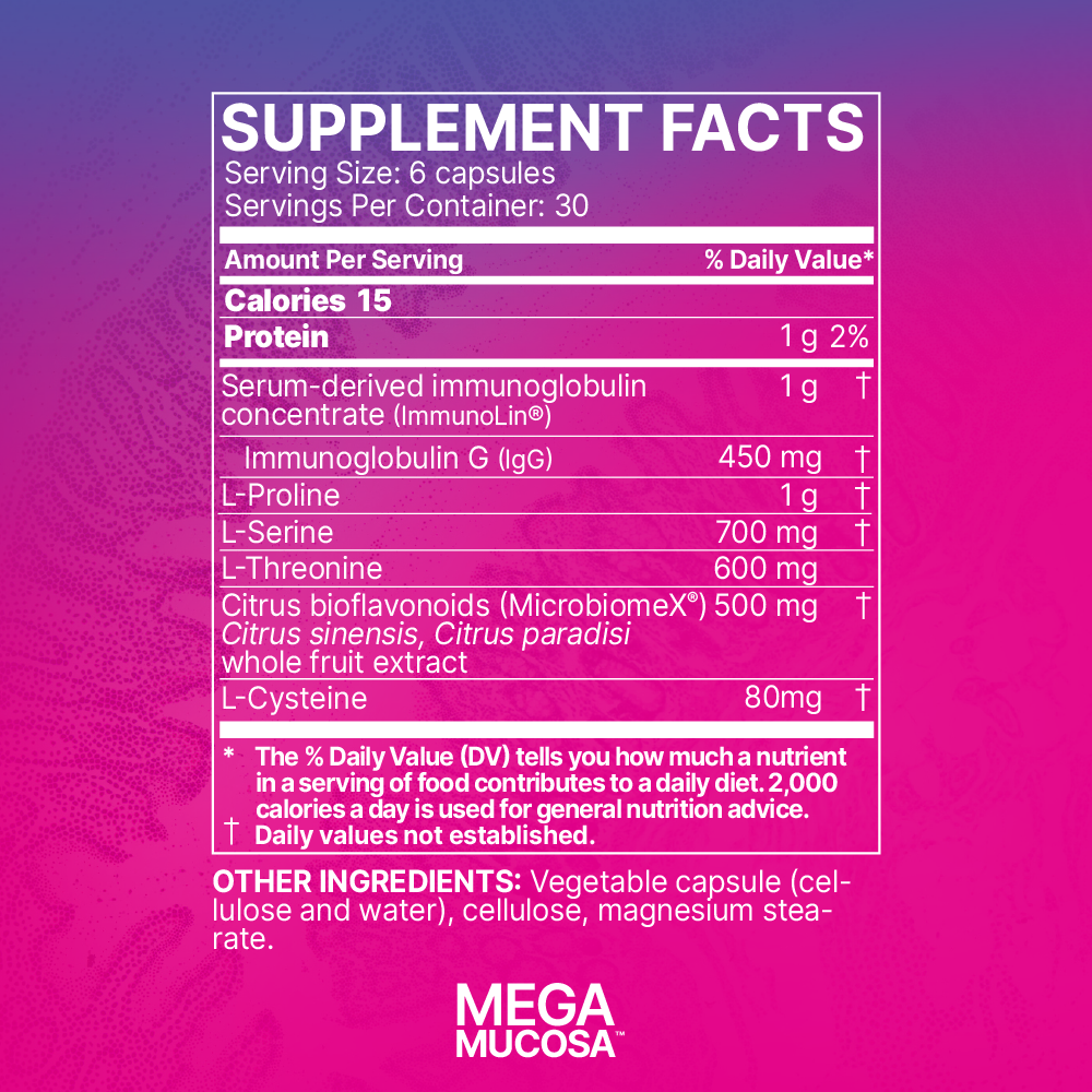 MegaMucosa 180 Capsules